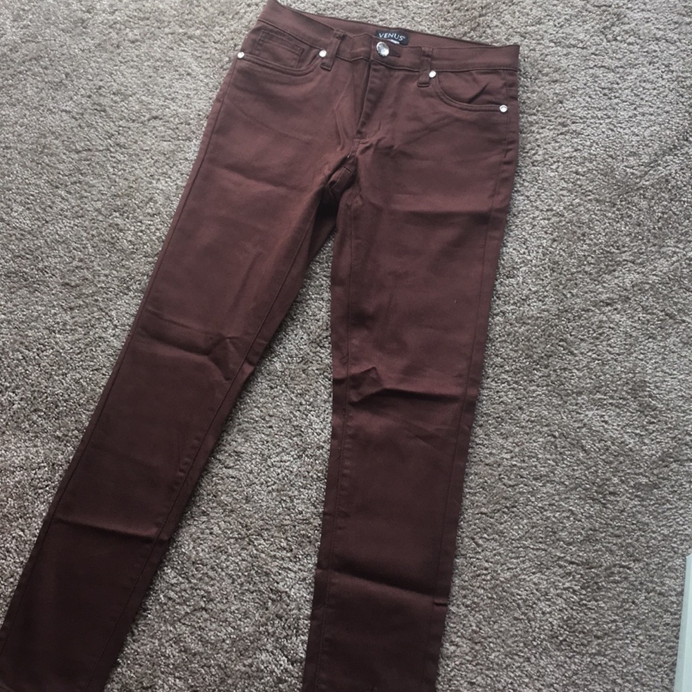 Brown Venus skinny pants, size 4,